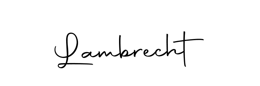 You should practise on your own different ways (Autography-DOLnW) to write your name (Lambrecht) in signature. don't let someone else do it for you. Lambrecht signature style 10 images and pictures png