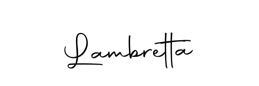 How to make Lambretta signature? Autography-DOLnW is a professional autograph style. Create handwritten signature for Lambretta name. Lambretta signature style 10 images and pictures png