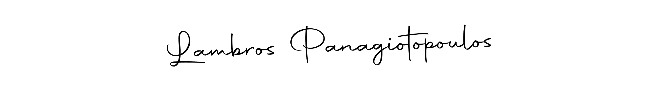 You can use this online signature creator to create a handwritten signature for the name Lambros Panagiotopoulos. This is the best online autograph maker. Lambros Panagiotopoulos signature style 10 images and pictures png