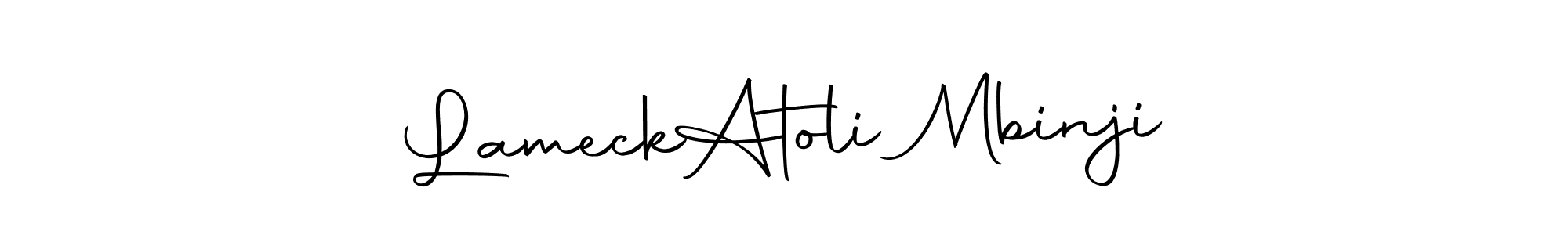 You can use this online signature creator to create a handwritten signature for the name Lameck  Atoli Mbinji. This is the best online autograph maker. Lameck  Atoli Mbinji signature style 10 images and pictures png