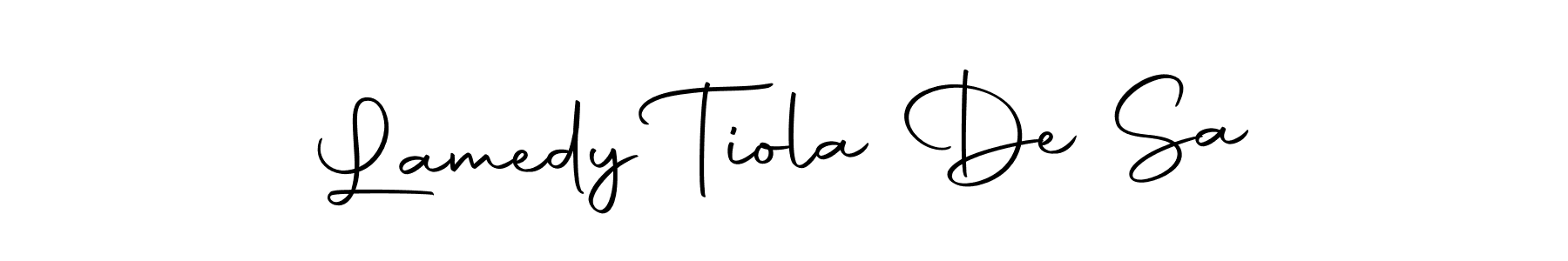 You can use this online signature creator to create a handwritten signature for the name Lamedy Tiola De Sa. This is the best online autograph maker. Lamedy Tiola De Sa signature style 10 images and pictures png
