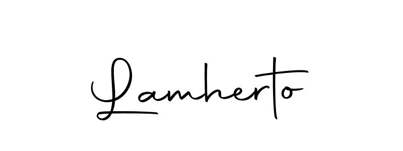 Similarly Autography-DOLnW is the best handwritten signature design. Signature creator online .You can use it as an online autograph creator for name Lamherto. Lamherto signature style 10 images and pictures png