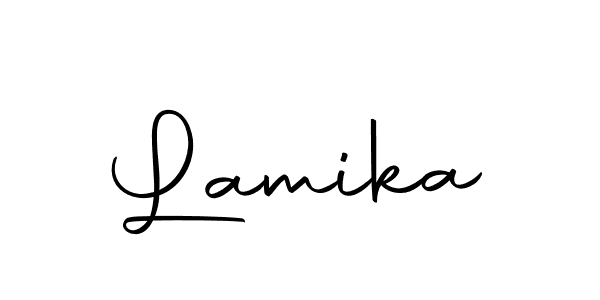 Also we have Lamika name is the best signature style. Create professional handwritten signature collection using Autography-DOLnW autograph style. Lamika signature style 10 images and pictures png