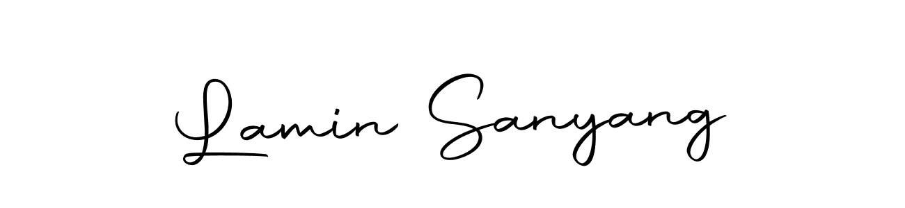 Use a signature maker to create a handwritten signature online. With this signature software, you can design (Autography-DOLnW) your own signature for name Lamin Sanyang. Lamin Sanyang signature style 10 images and pictures png