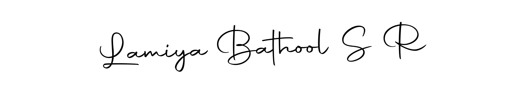 How to make Lamiya Bathool S R signature? Autography-DOLnW is a professional autograph style. Create handwritten signature for Lamiya Bathool S R name. Lamiya Bathool S R signature style 10 images and pictures png