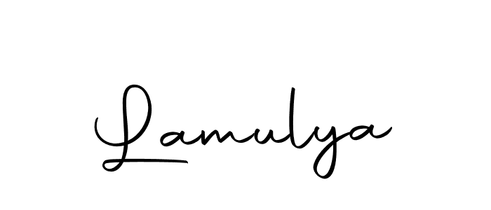 How to make Lamulya name signature. Use Autography-DOLnW style for creating short signs online. This is the latest handwritten sign. Lamulya signature style 10 images and pictures png