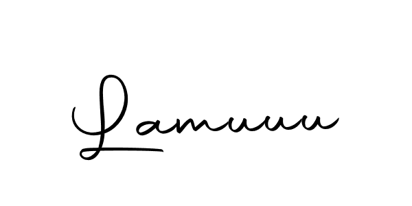if you are searching for the best signature style for your name Lamuuu. so please give up your signature search. here we have designed multiple signature styles  using Autography-DOLnW. Lamuuu signature style 10 images and pictures png