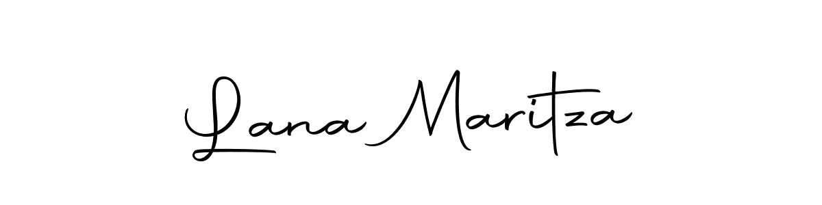 Use a signature maker to create a handwritten signature online. With this signature software, you can design (Autography-DOLnW) your own signature for name Lana Maritza. Lana Maritza signature style 10 images and pictures png