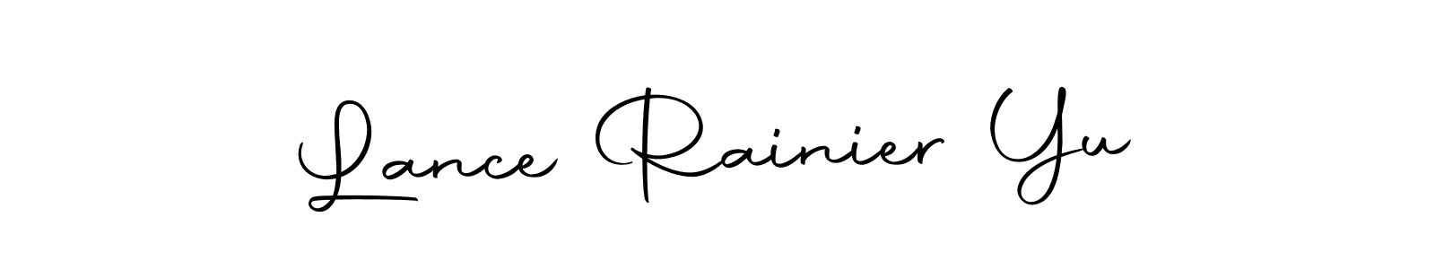 This is the best signature style for the Lance Rainier Yu name. Also you like these signature font (Autography-DOLnW). Mix name signature. Lance Rainier Yu signature style 10 images and pictures png