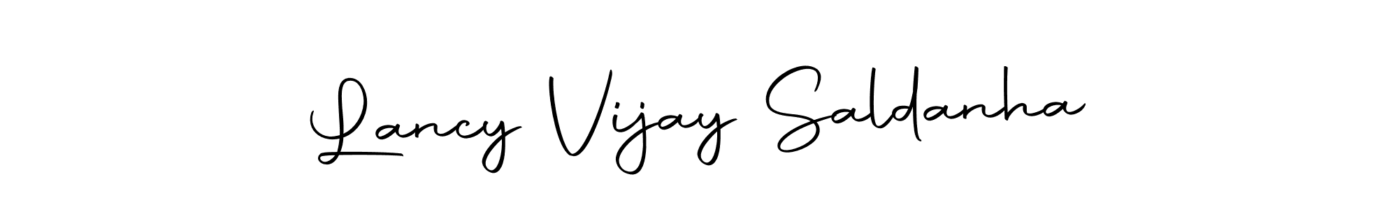 Make a beautiful signature design for name Lancy Vijay Saldanha. Use this online signature maker to create a handwritten signature for free. Lancy Vijay Saldanha signature style 10 images and pictures png