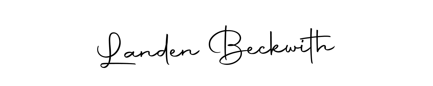 Design your own signature with our free online signature maker. With this signature software, you can create a handwritten (Autography-DOLnW) signature for name Landen Beckwith. Landen Beckwith signature style 10 images and pictures png