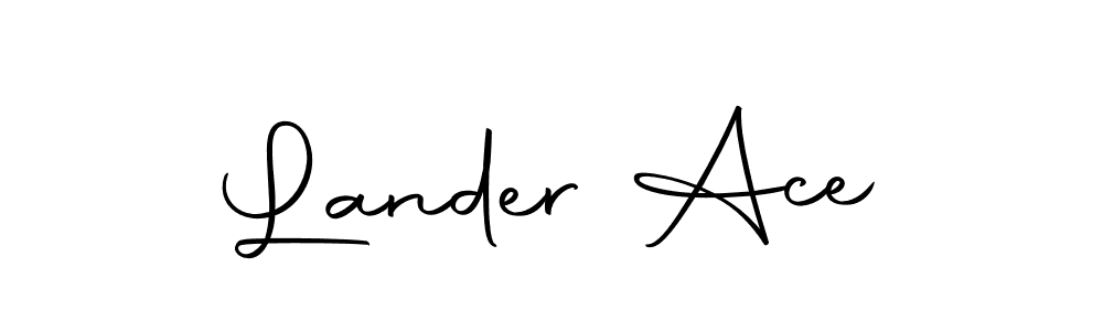 You can use this online signature creator to create a handwritten signature for the name Lander Ace. This is the best online autograph maker. Lander Ace signature style 10 images and pictures png