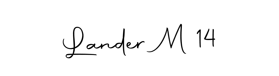 Similarly Autography-DOLnW is the best handwritten signature design. Signature creator online .You can use it as an online autograph creator for name Lander M 14. Lander M 14 signature style 10 images and pictures png