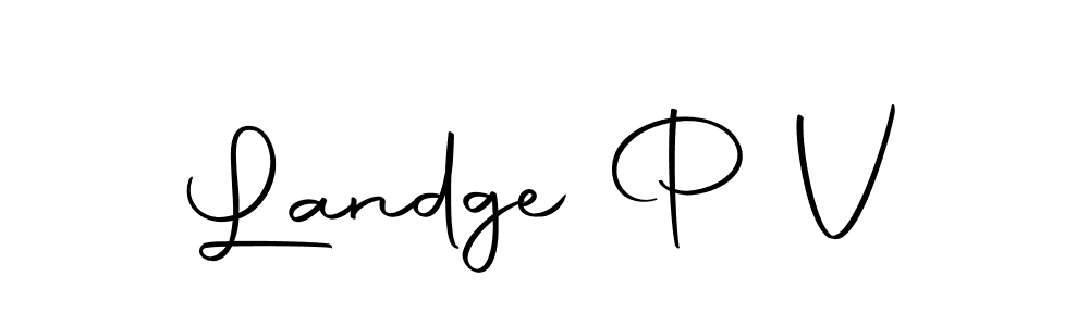 Here are the top 10 professional signature styles for the name Landge P V. These are the best autograph styles you can use for your name. Landge P V signature style 10 images and pictures png