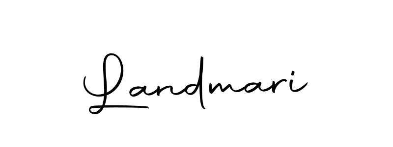 Landmari stylish signature style. Best Handwritten Sign (Autography-DOLnW) for my name. Handwritten Signature Collection Ideas for my name Landmari. Landmari signature style 10 images and pictures png