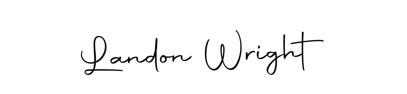 Make a beautiful signature design for name Landon Wright. With this signature (Autography-DOLnW) style, you can create a handwritten signature for free. Landon Wright signature style 10 images and pictures png