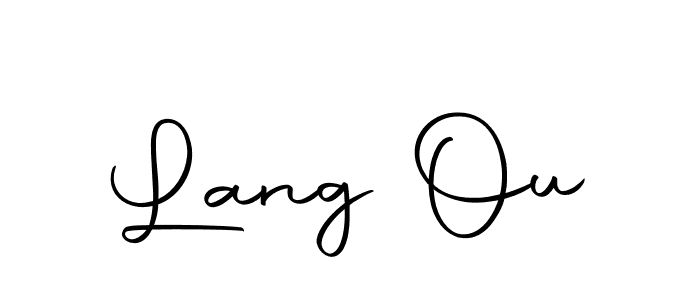 Lang Ou stylish signature style. Best Handwritten Sign (Autography-DOLnW) for my name. Handwritten Signature Collection Ideas for my name Lang Ou. Lang Ou signature style 10 images and pictures png