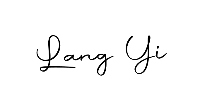 How to make Lang Yi name signature. Use Autography-DOLnW style for creating short signs online. This is the latest handwritten sign. Lang Yi signature style 10 images and pictures png