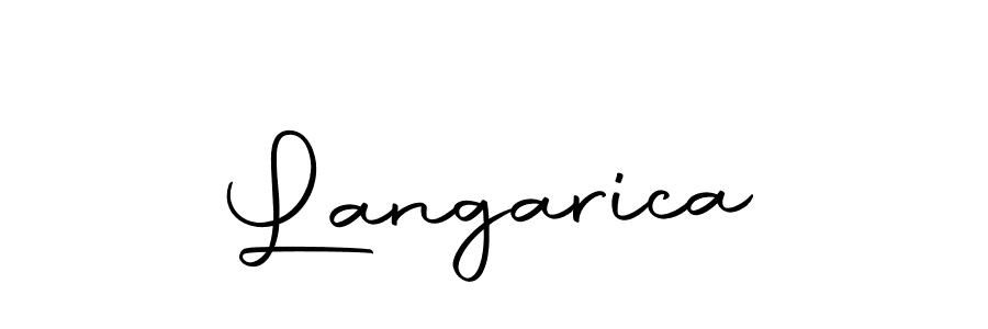 Design your own signature with our free online signature maker. With this signature software, you can create a handwritten (Autography-DOLnW) signature for name Langarica. Langarica signature style 10 images and pictures png