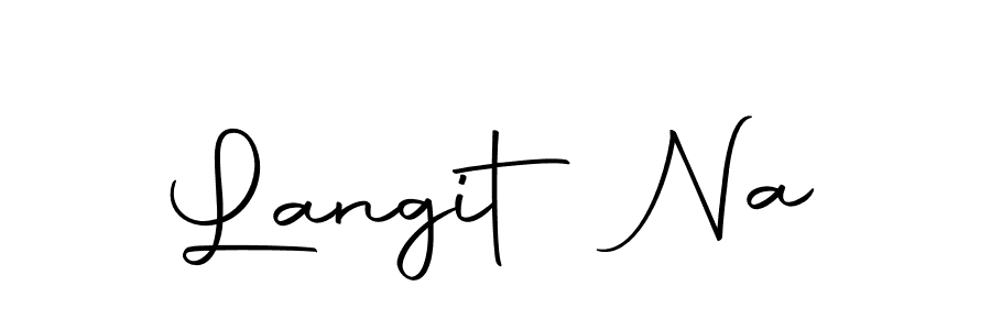 Use a signature maker to create a handwritten signature online. With this signature software, you can design (Autography-DOLnW) your own signature for name Langit Na. Langit Na signature style 10 images and pictures png