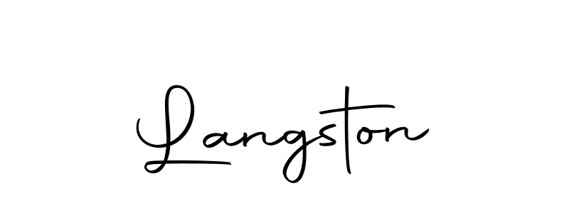 Langston stylish signature style. Best Handwritten Sign (Autography-DOLnW) for my name. Handwritten Signature Collection Ideas for my name Langston. Langston signature style 10 images and pictures png