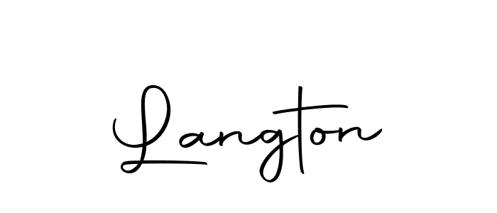 How to make Langton signature? Autography-DOLnW is a professional autograph style. Create handwritten signature for Langton name. Langton signature style 10 images and pictures png