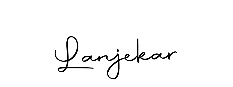 Make a short Lanjekar signature style. Manage your documents anywhere anytime using Autography-DOLnW. Create and add eSignatures, submit forms, share and send files easily. Lanjekar signature style 10 images and pictures png
