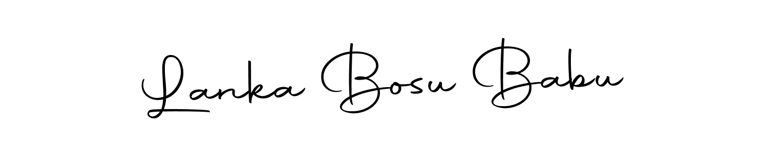 Similarly Autography-DOLnW is the best handwritten signature design. Signature creator online .You can use it as an online autograph creator for name Lanka Bosu Babu. Lanka Bosu Babu signature style 10 images and pictures png