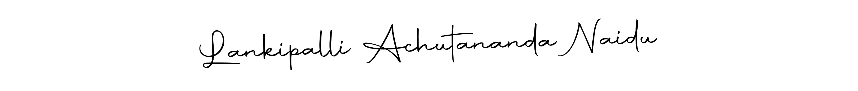 Make a beautiful signature design for name Lankipalli Achutananda Naidu. Use this online signature maker to create a handwritten signature for free. Lankipalli Achutananda Naidu signature style 10 images and pictures png