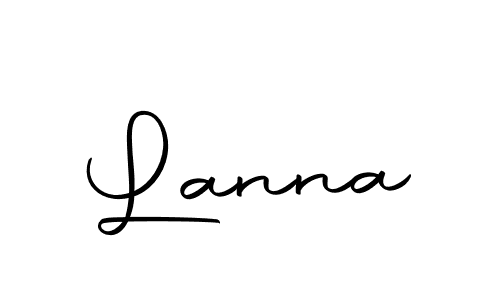 You should practise on your own different ways (Autography-DOLnW) to write your name (Lanna) in signature. don't let someone else do it for you. Lanna signature style 10 images and pictures png