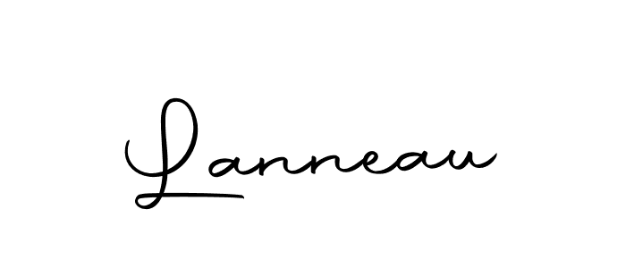 Lanneau stylish signature style. Best Handwritten Sign (Autography-DOLnW) for my name. Handwritten Signature Collection Ideas for my name Lanneau. Lanneau signature style 10 images and pictures png