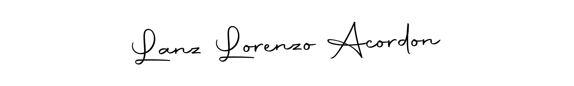 Design your own signature with our free online signature maker. With this signature software, you can create a handwritten (Autography-DOLnW) signature for name Lanz Lorenzo Acordon. Lanz Lorenzo Acordon signature style 10 images and pictures png