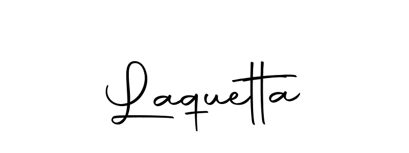 Create a beautiful signature design for name Laquetta. With this signature (Autography-DOLnW) fonts, you can make a handwritten signature for free. Laquetta signature style 10 images and pictures png