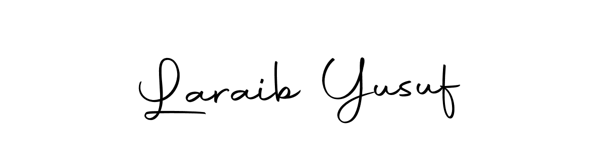 Make a beautiful signature design for name Laraib Yusuf. With this signature (Autography-DOLnW) style, you can create a handwritten signature for free. Laraib Yusuf signature style 10 images and pictures png