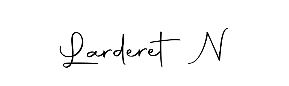 It looks lik you need a new signature style for name Larderet N. Design unique handwritten (Autography-DOLnW) signature with our free signature maker in just a few clicks. Larderet N signature style 10 images and pictures png