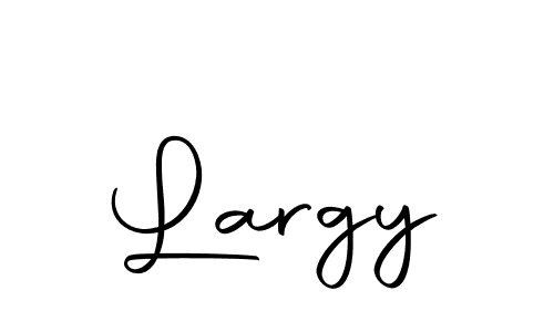 You should practise on your own different ways (Autography-DOLnW) to write your name (Largy) in signature. don't let someone else do it for you. Largy signature style 10 images and pictures png