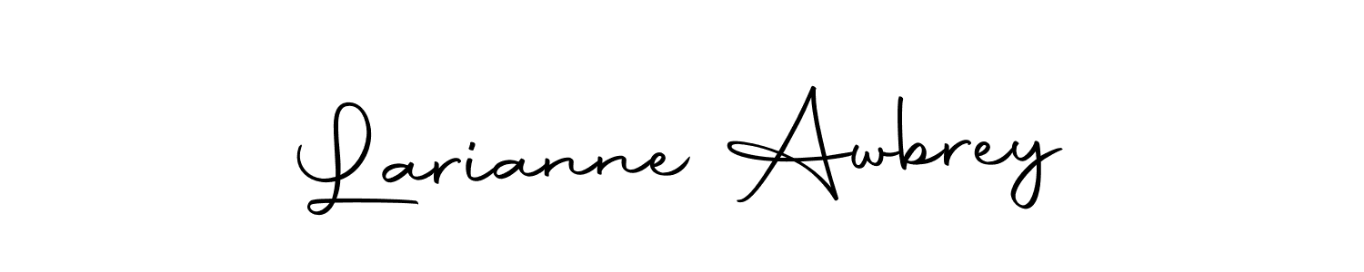 Make a beautiful signature design for name Larianne Awbrey. With this signature (Autography-DOLnW) style, you can create a handwritten signature for free. Larianne Awbrey signature style 10 images and pictures png