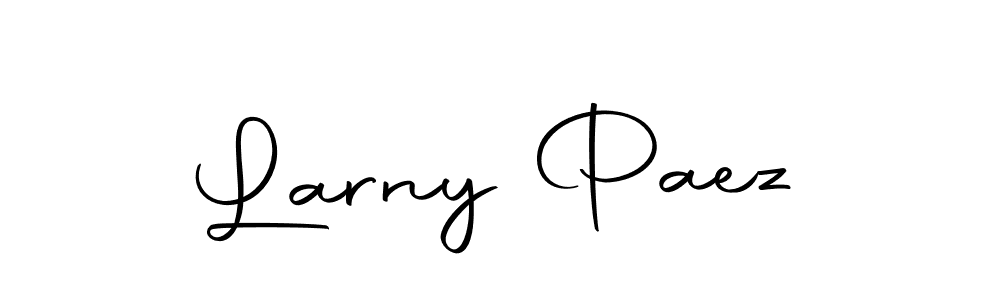 This is the best signature style for the Larny Paez name. Also you like these signature font (Autography-DOLnW). Mix name signature. Larny Paez signature style 10 images and pictures png