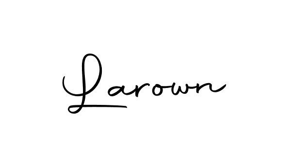 How to make Larown signature? Autography-DOLnW is a professional autograph style. Create handwritten signature for Larown name. Larown signature style 10 images and pictures png