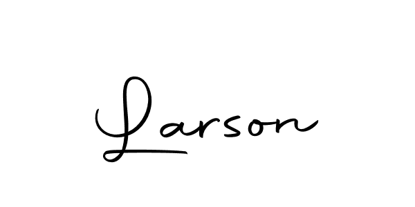 Create a beautiful signature design for name Larson. With this signature (Autography-DOLnW) fonts, you can make a handwritten signature for free. Larson signature style 10 images and pictures png