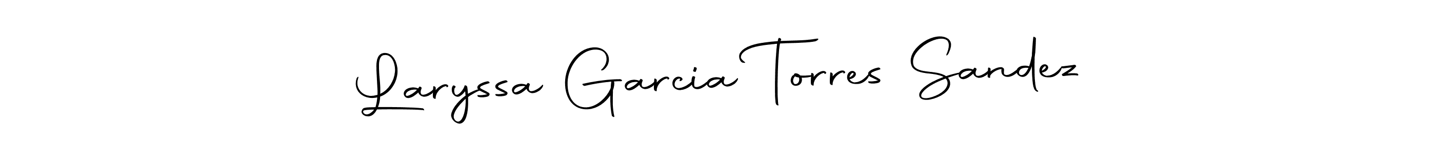 The best way (Autography-DOLnW) to make a short signature is to pick only two or three words in your name. The name Laryssa Garcia Torres Sandez include a total of six letters. For converting this name. Laryssa Garcia Torres Sandez signature style 10 images and pictures png