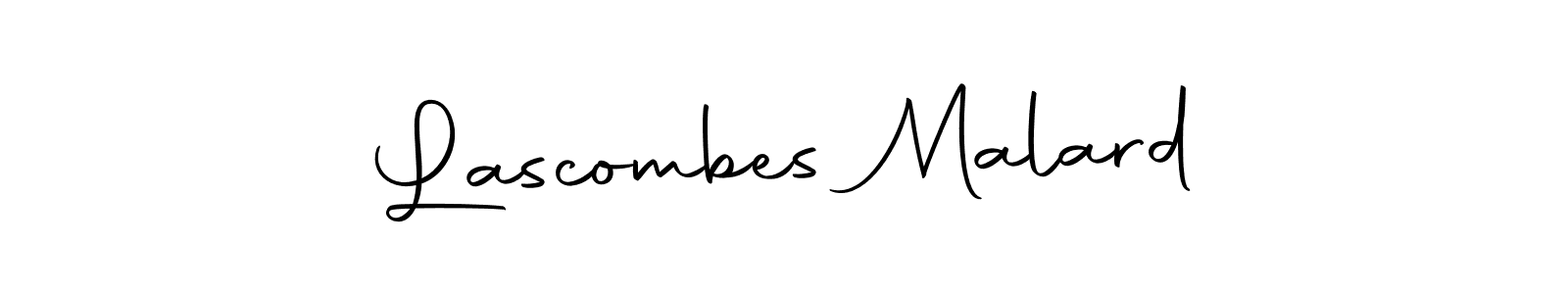 Create a beautiful signature design for name Lascombes Malard. With this signature (Autography-DOLnW) fonts, you can make a handwritten signature for free. Lascombes Malard signature style 10 images and pictures png