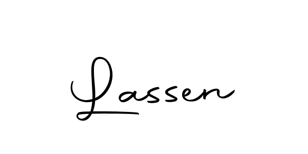 How to make Lassen signature? Autography-DOLnW is a professional autograph style. Create handwritten signature for Lassen name. Lassen signature style 10 images and pictures png