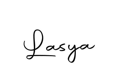 Create a beautiful signature design for name Lasya. With this signature (Autography-DOLnW) fonts, you can make a handwritten signature for free. Lasya signature style 10 images and pictures png