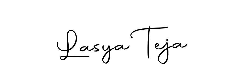 Create a beautiful signature design for name Lasya Teja. With this signature (Autography-DOLnW) fonts, you can make a handwritten signature for free. Lasya Teja signature style 10 images and pictures png