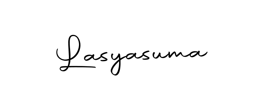 How to make Lasyasuma name signature. Use Autography-DOLnW style for creating short signs online. This is the latest handwritten sign. Lasyasuma signature style 10 images and pictures png