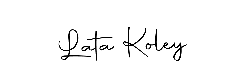 How to make Lata Koley signature? Autography-DOLnW is a professional autograph style. Create handwritten signature for Lata Koley name. Lata Koley signature style 10 images and pictures png