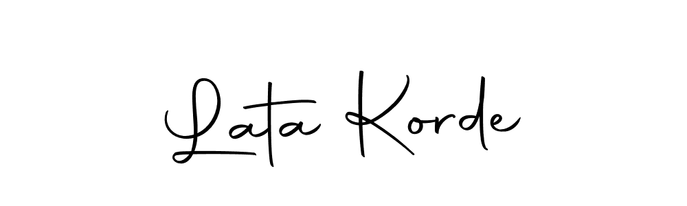 It looks lik you need a new signature style for name Lata Korde. Design unique handwritten (Autography-DOLnW) signature with our free signature maker in just a few clicks. Lata Korde signature style 10 images and pictures png
