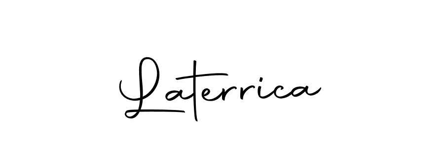 Use a signature maker to create a handwritten signature online. With this signature software, you can design (Autography-DOLnW) your own signature for name Laterrica. Laterrica signature style 10 images and pictures png