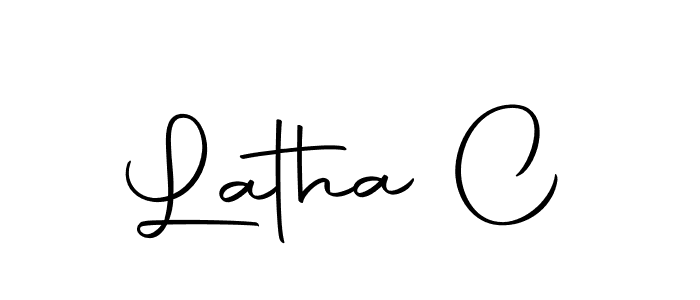 How to make Latha C signature? Autography-DOLnW is a professional autograph style. Create handwritten signature for Latha C name. Latha C signature style 10 images and pictures png